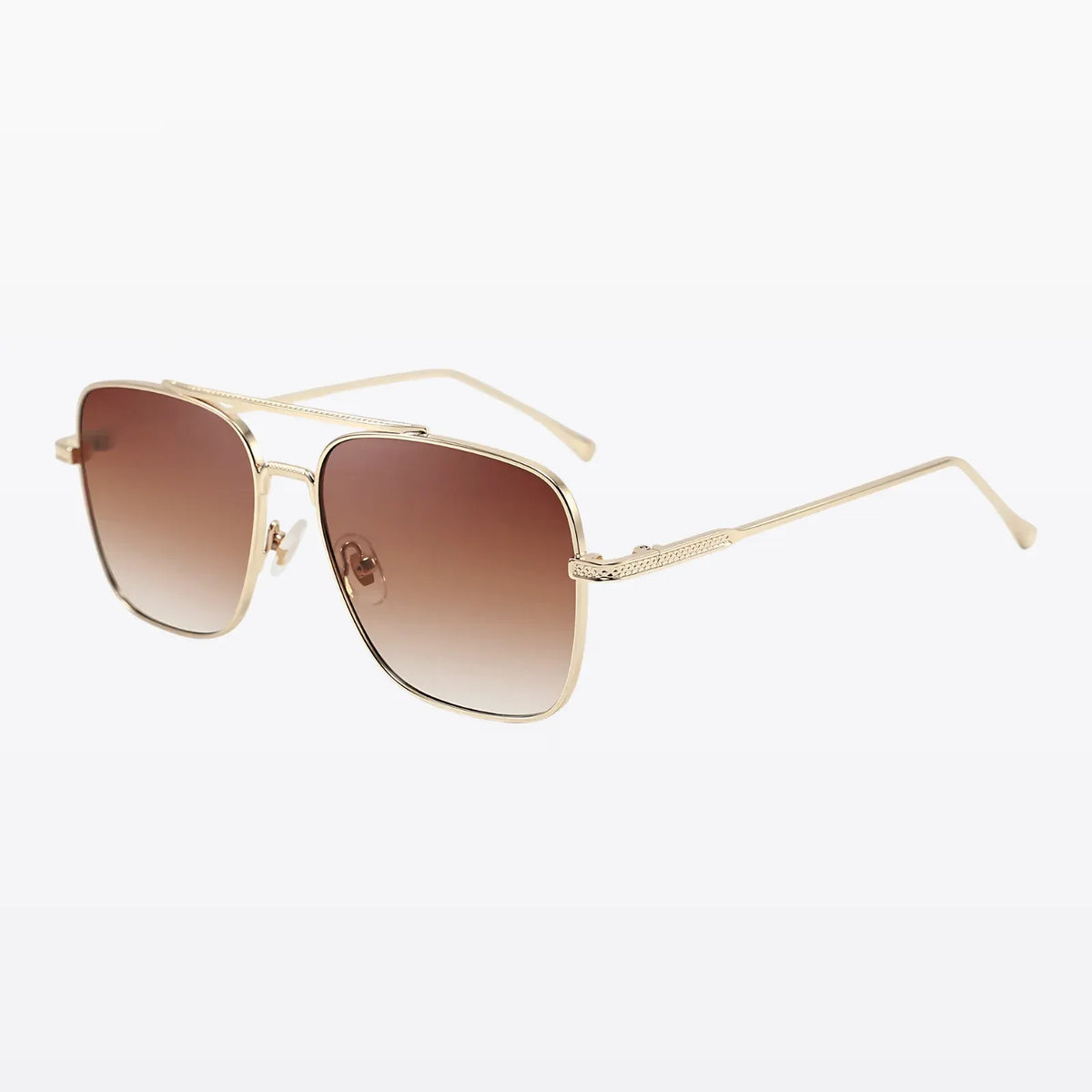 Havaners Miami classic gold aviator frames with brown gradient lenses