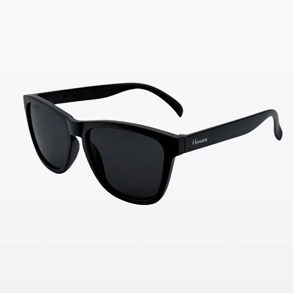 Havaners Phantom all-black Wayfarer-style frames and lenses
