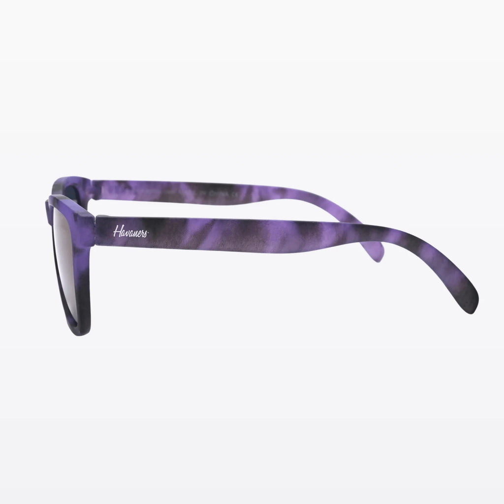Havaners Nebula purple marbled frames with mirrored purple lenses, product view 4