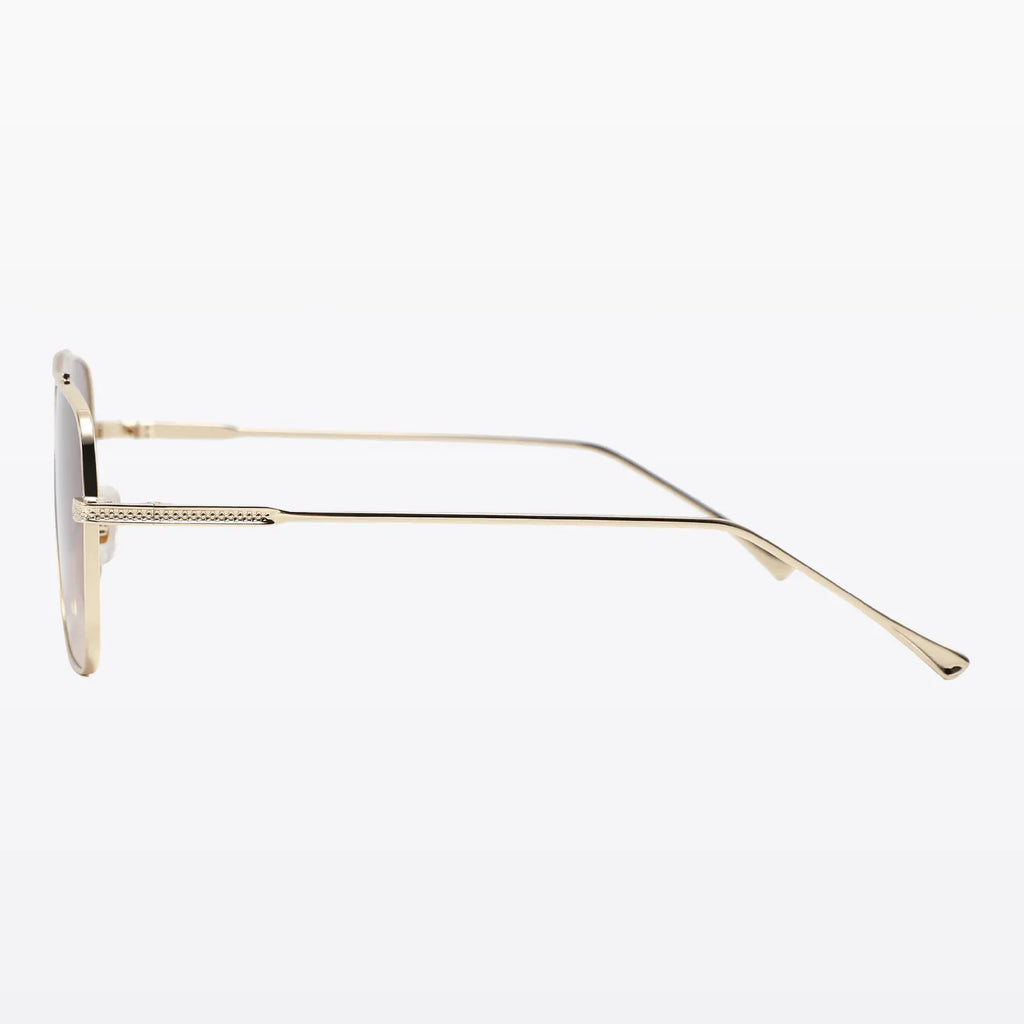 Havaners Miami classic gold aviator frames with brown gradient lenses, product view 4