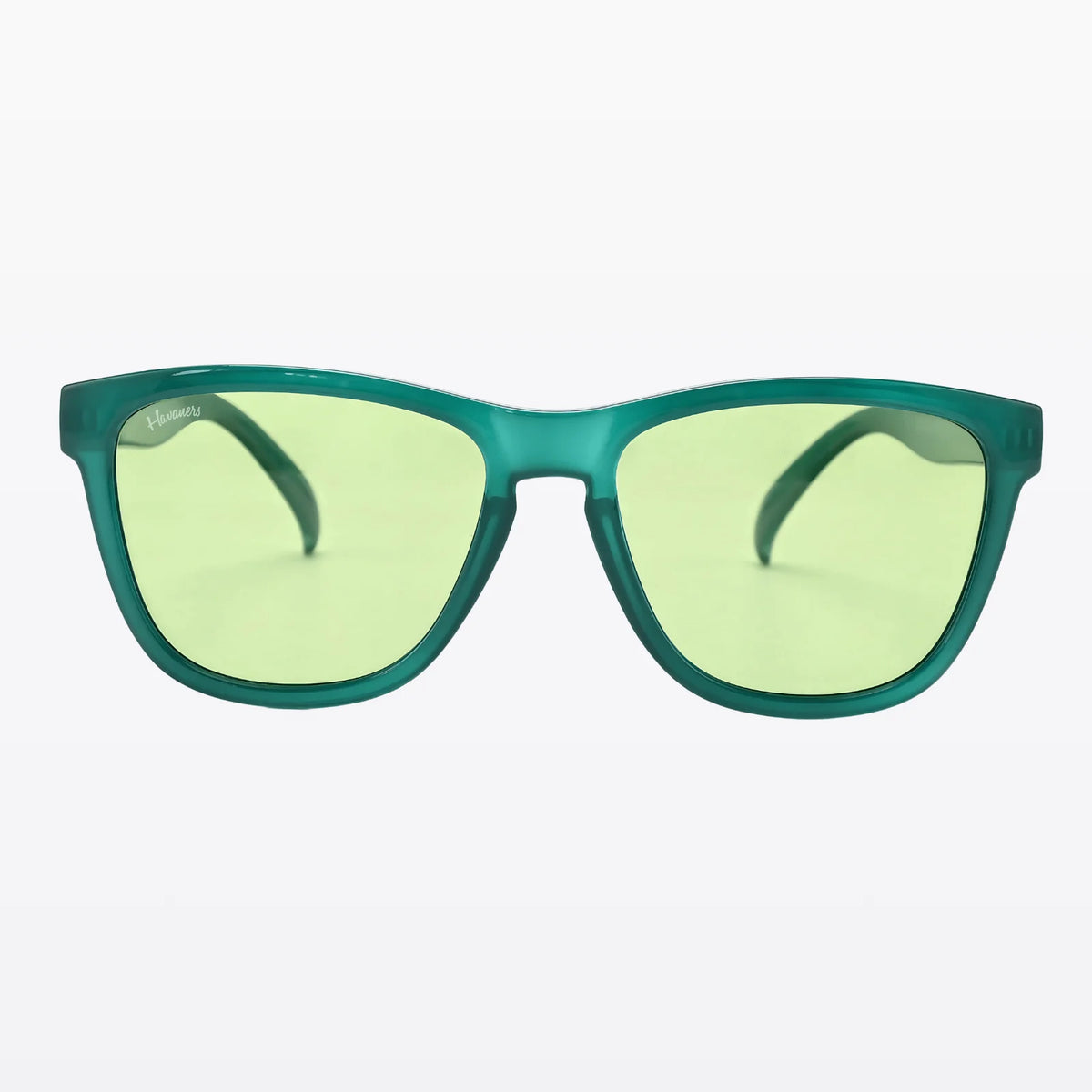 Havaners Reef translucent green frames with light green lenses, product view 2