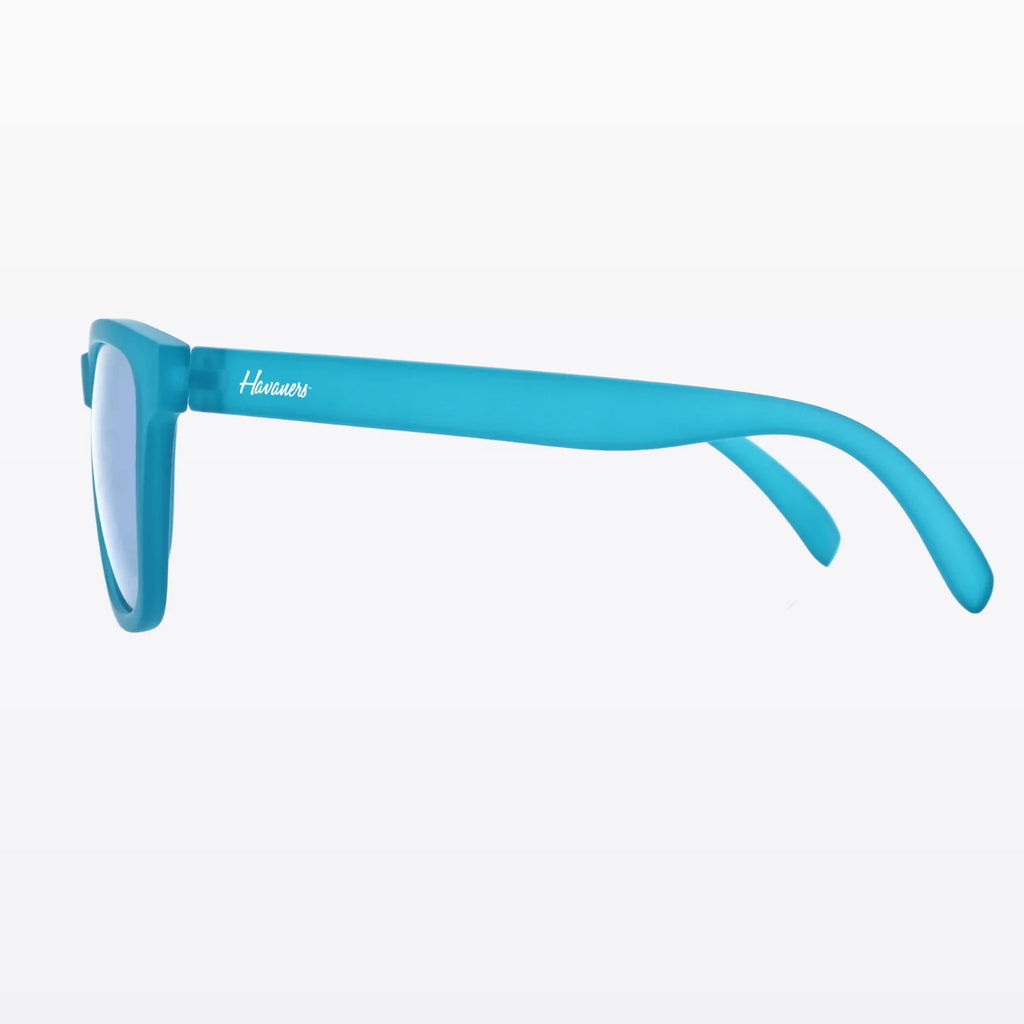 Havaners H20 aqua blue translucent frames with blue lenses, product view 4