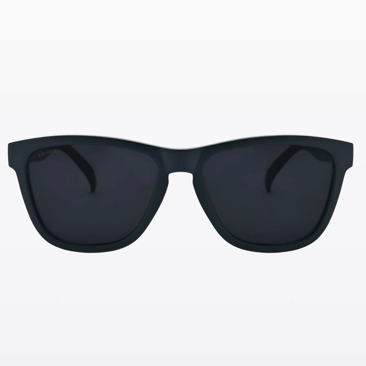 Havaners Phantom all-black Wayfarer-style frames and lenses, product view 2