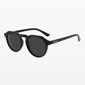 Havaners Equinox matte black round frames with black lenses