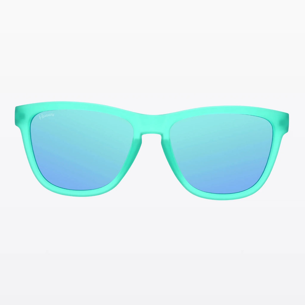 Havaners Turtle Bay translucent green frames with light blue lenses, product view 2