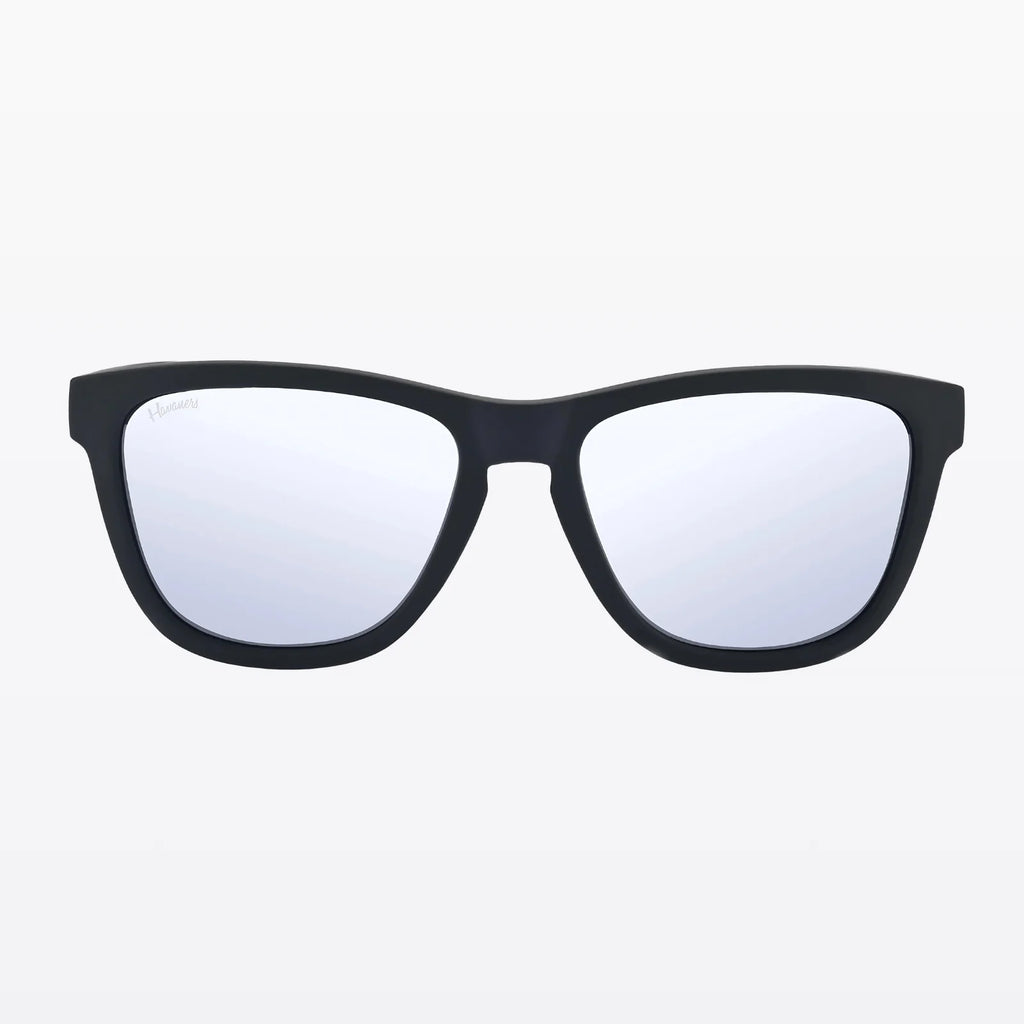 Havaners Silverback matte black frames with mirrored silver lenses, product view 2