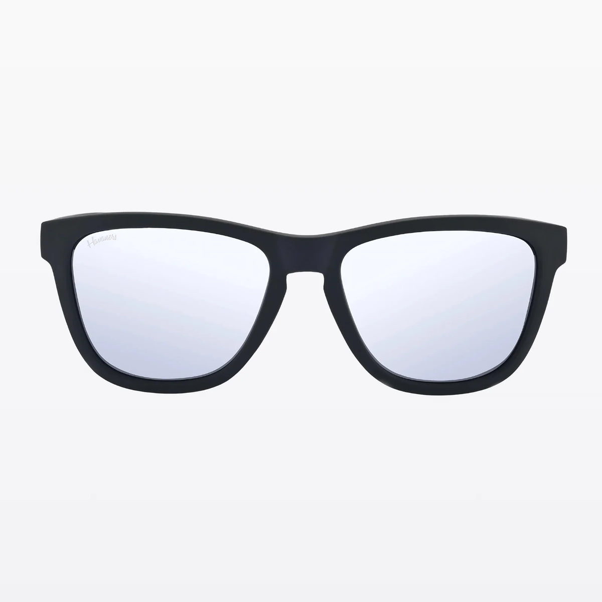Havaners Silverback matte black frames with mirrored silver lenses, product view 2