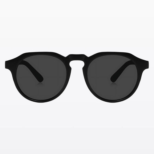 Havaners Equinox matte black round frames with black lenses, product view 2
