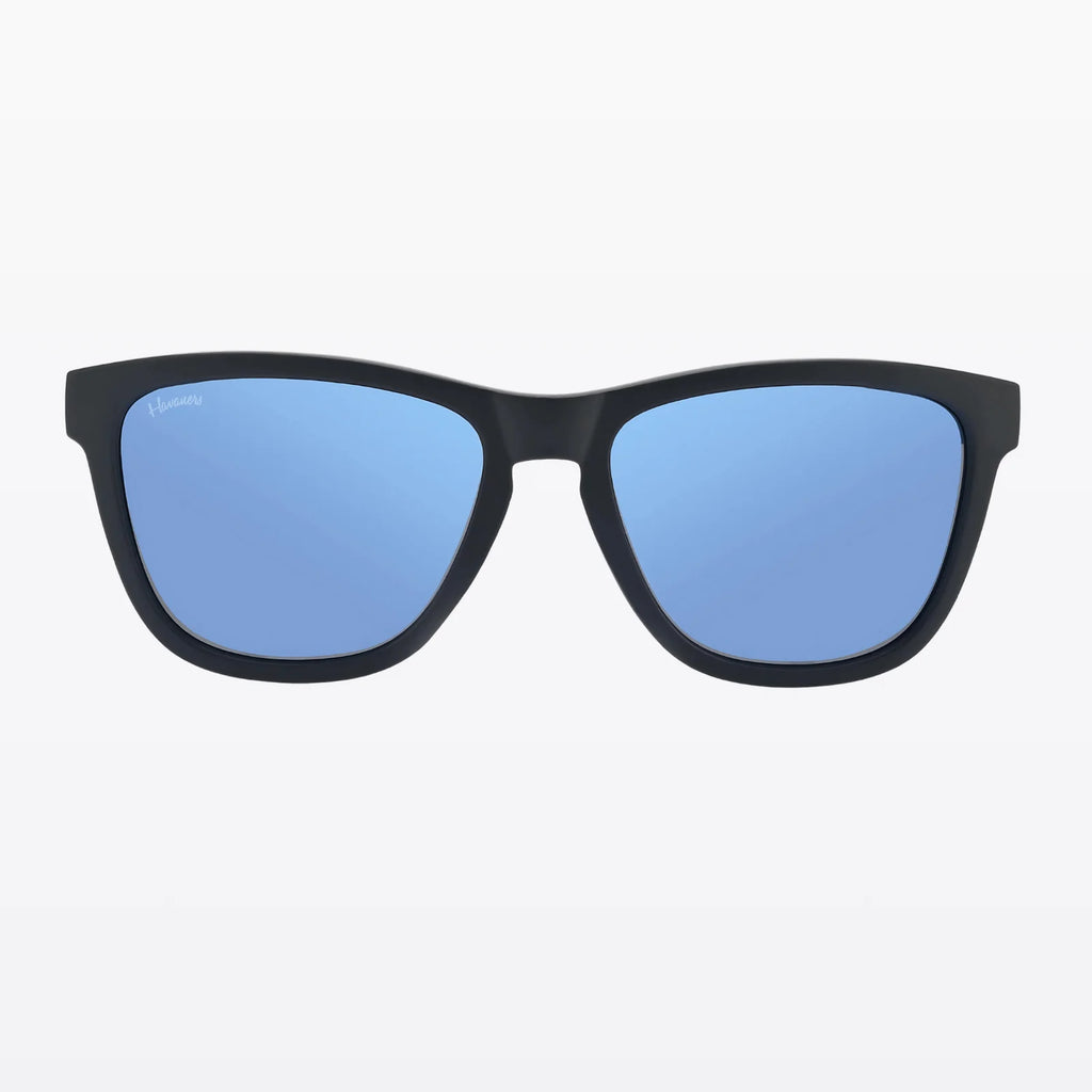 Havaners Midnight matte black frames with deep blue lenses, product view 2
