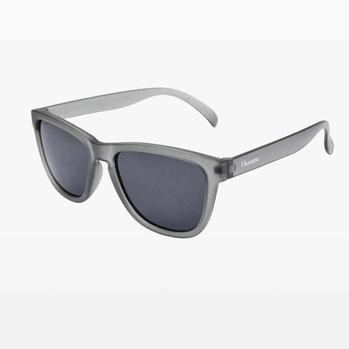 Havaners Glacier translucent grey frames with dark lenses