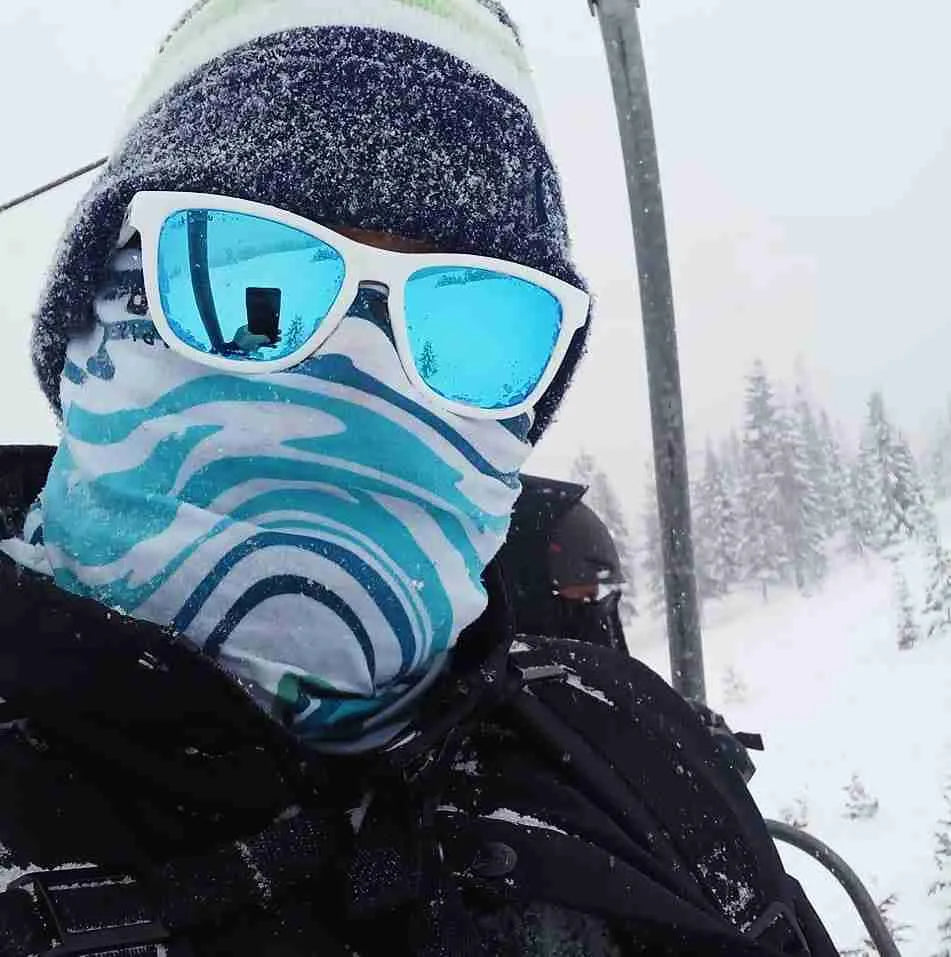 Havaners Alpine white Wayfarer-style frames with blue lenses, product view 5