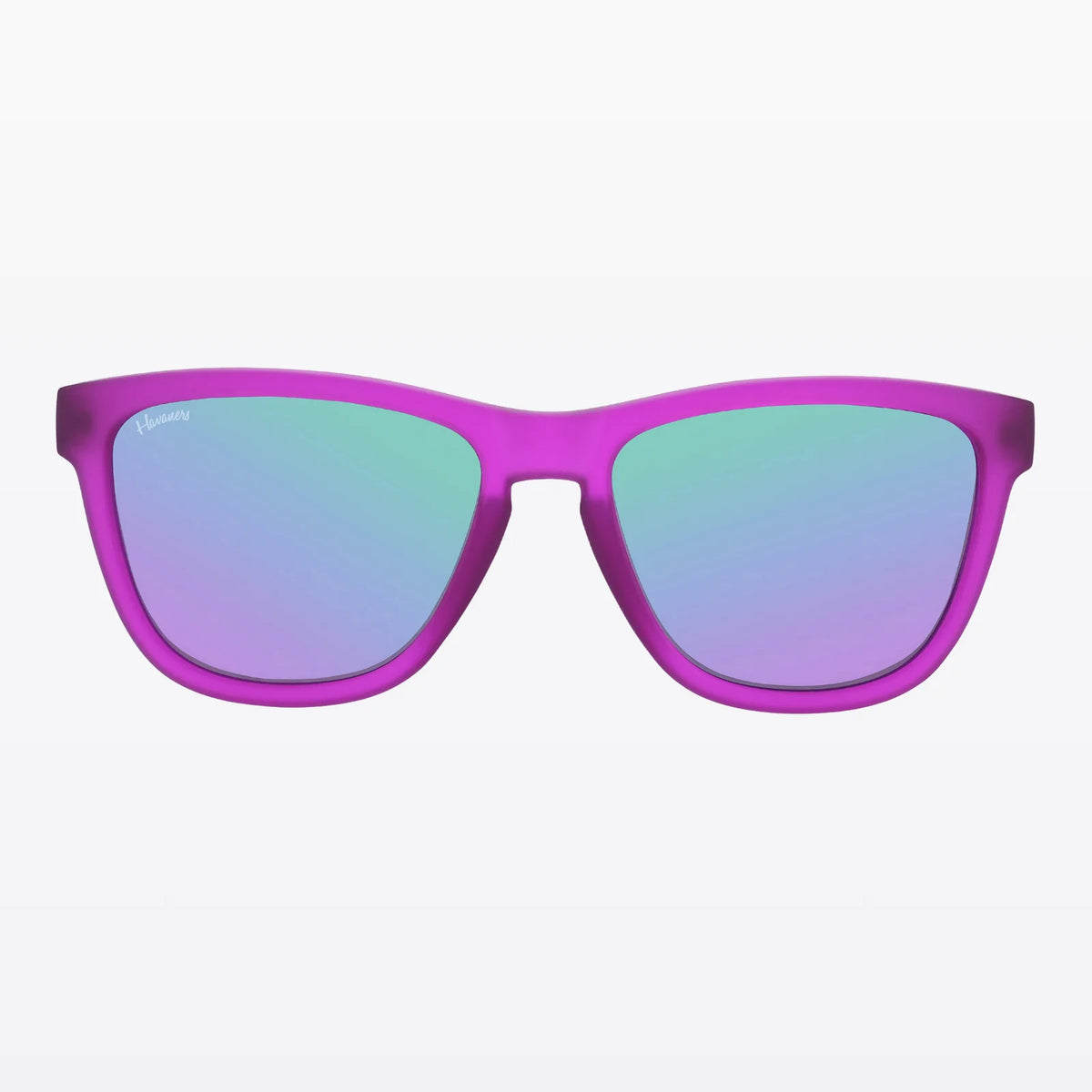 Havaners Orchid purple-pink translucent frames with reflective lenses, product view 2