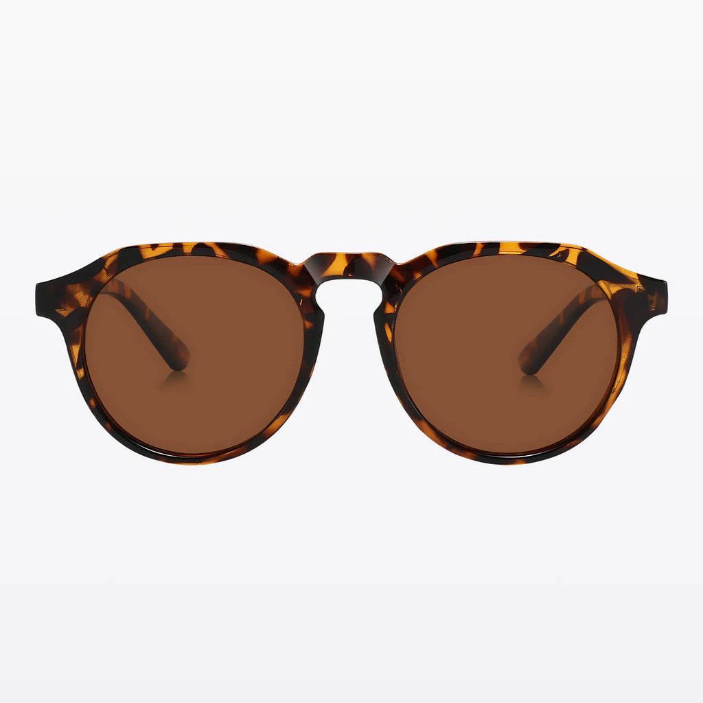 Havaners Sahara round tortoiseshell frames with dark lenses, product view 3