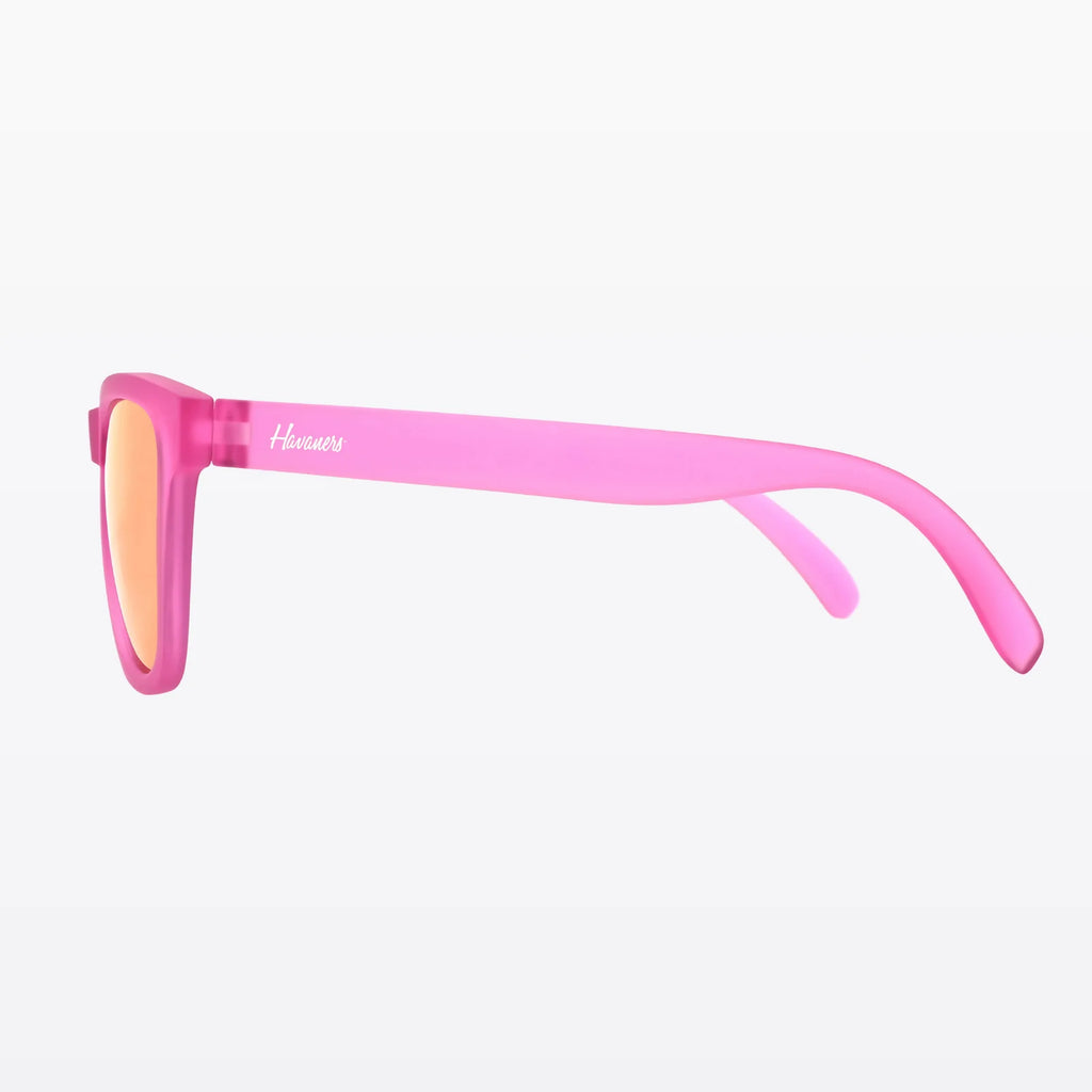 Havaners Sunset pink translucent frames with sunset-toned lenses, product view 4