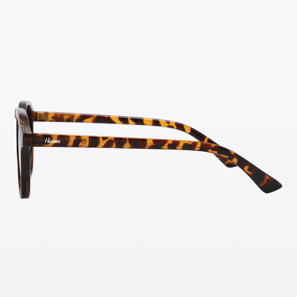 Havaners Sahara round tortoiseshell frames with dark lenses, product view 4