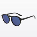 Havaners Oceano black round frames with bold blue lenses